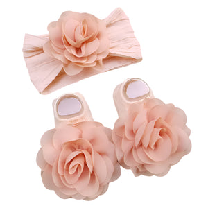 Baby Gift Headband and Socks in gift box with tissue paper, Select from Assorted Colours (Manufacture Time: 14 Days)