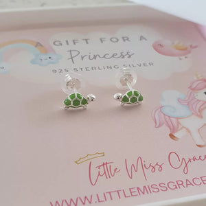 Children's turtle earrings