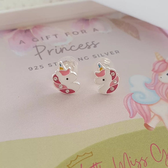 Children's unicorn earrings