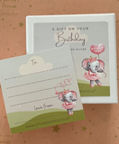 Keepsake Gift Box and Card - Birthday Girl (Can only be purchased with a baby bangle or jewellery item)