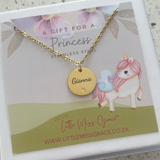 KN14 - Children's Personalized Necklace, Silver OR Gold Stainless Steel, Age: 5-18 Years (READY IN 1 DAY)