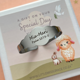 K4 - Personalized Children's Baby Bangle, Stainless Steel, Water & Tarnish Proof, Adjustable Size 0-5 years old, 125mm circumference (Manufacture Time: 3 DAYS)