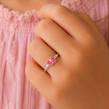 Children's sterling silver butterfly ring for girls