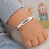 Personalized engraved baby bangle for boys