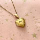 Kids Personalized Photo Locket Necklace - Opens To Add Your Own Photo Inside, Stainless Steel, Adjustable Chain Age: 3-18+ (Manufacture Time: 3 Days)
