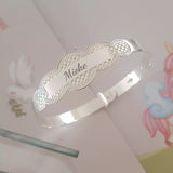 Silver baby bangle