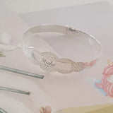 Silver baby bangle