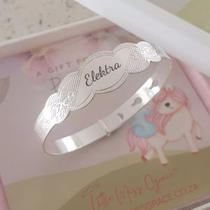 Personalized baby bangle