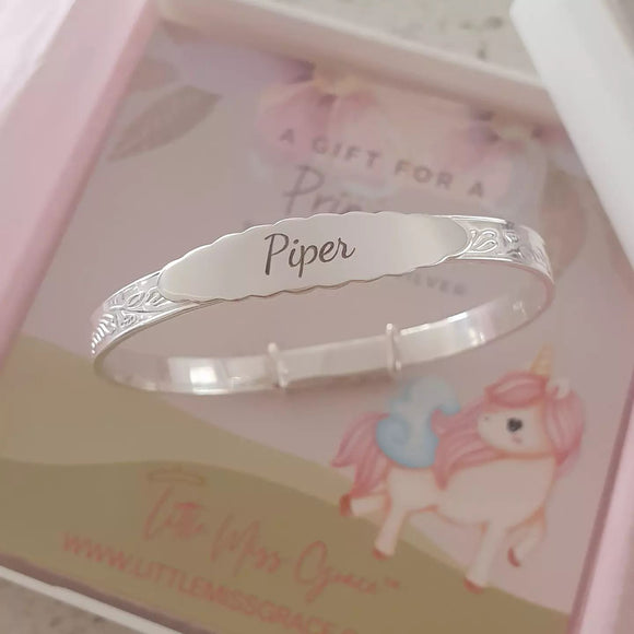 Personalized baby bangle