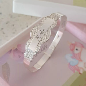 Silver baby bangle