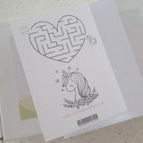 C4 - Fun Colour In Card with Envelope (May only be purchased with baby bangles, jewelry or accessories from our store)