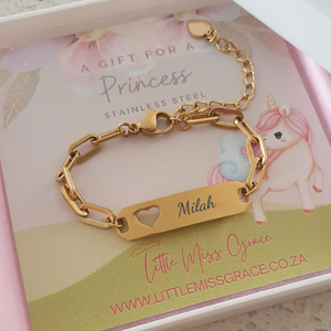 Personalized baby bangle bracelet