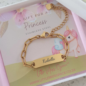 Personalized children's baby bracelet, bangle.