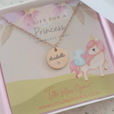 KN14 - Children's Personalized Necklace, Silver OR Gold Stainless Steel, Age: 5-18 Years (READY IN 1 DAY)