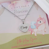 KN2 - Children's Personalized Necklace, Silver Stainless Steel 40cm, Age 3 and up (Manufacture Time:  1 Day)