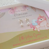 Children's silver Half ball stud earrings for kids, dome half round 4mm plain studs for school