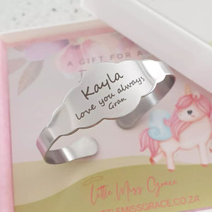 personalized baby bangle