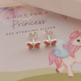 children's butterfly earrings