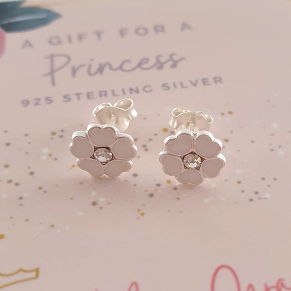 silver children's earrings