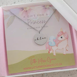 Children's personalized necklace