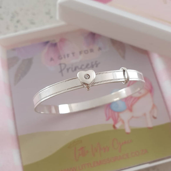 Sterling silver children's baby bangle